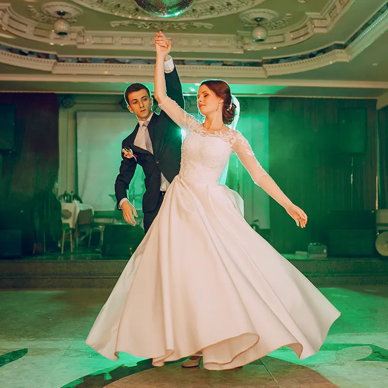 Bride and groom first dance — wedding DJ services